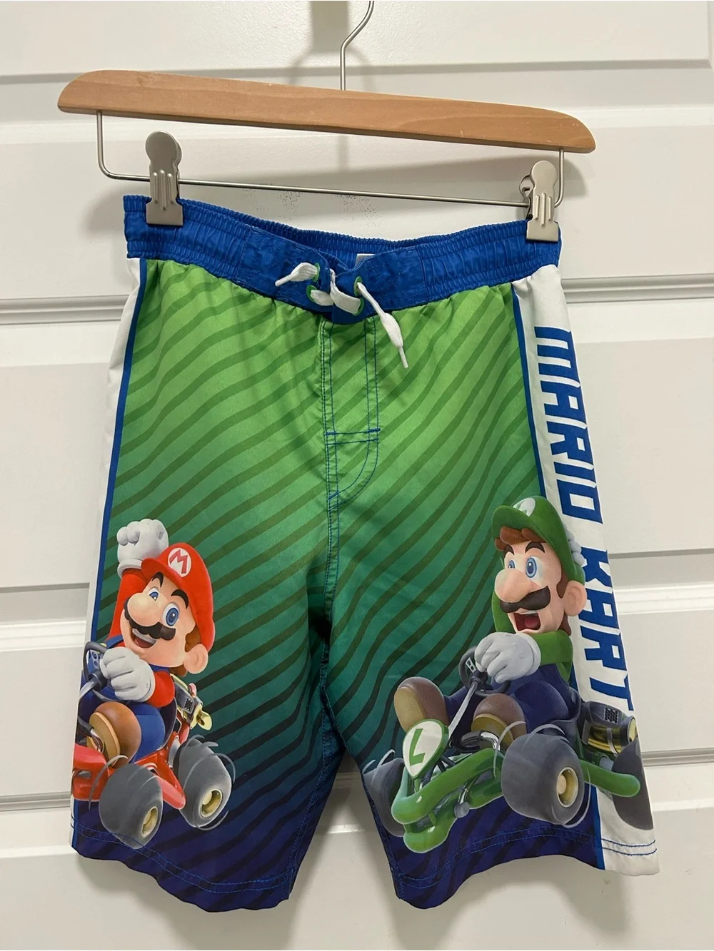 Nintendo Mario Kart Green Boys' Swim Shorts